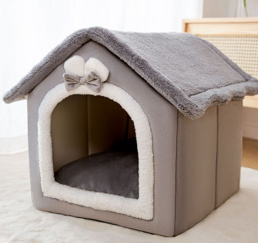 Cozy Pet Nest | Foldable Dog House with Self-Warming Fabric | Durable Shelter for Indoor and Outdoor Comfort 18