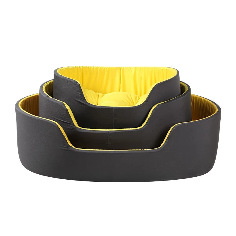 Cozy Pet Nest | Large Dog Bed with Dual Color Design & Removable Cover | Comfortable All-Season Sleeping Solution 4