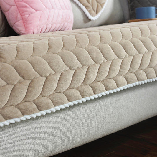 Cozy Plush | Sofa Cover with Anti-Slip Quilted Design | Soft Fabric for Ultimate Comfort 0