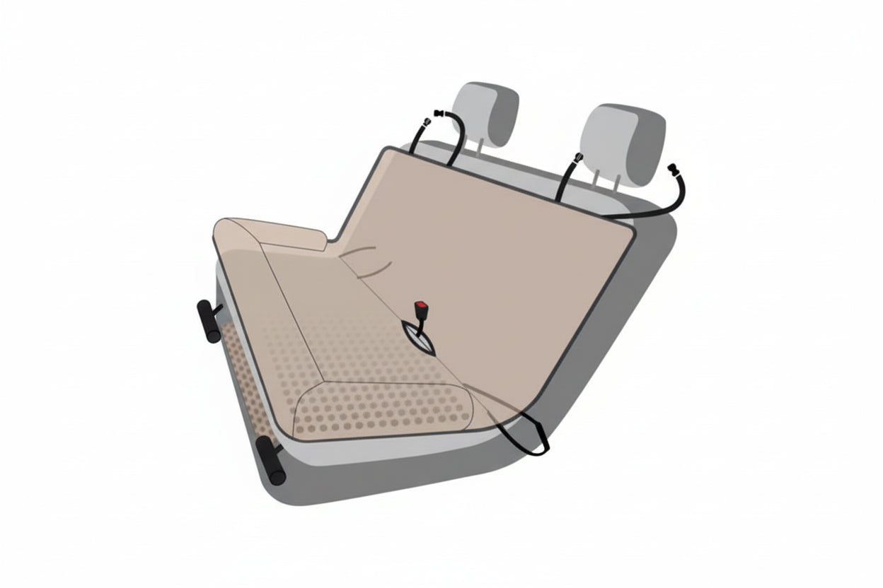 Comfort Pet Collection | Dog Bed with Durable Oxford Fabric | Portable Safety Solution for Travel