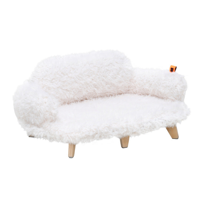 Elegant Wooden Pet Bed | Stylish Dog & Cat Bed with Removable Cover | Safe & Cozy Design for Small to Medium Pets 9