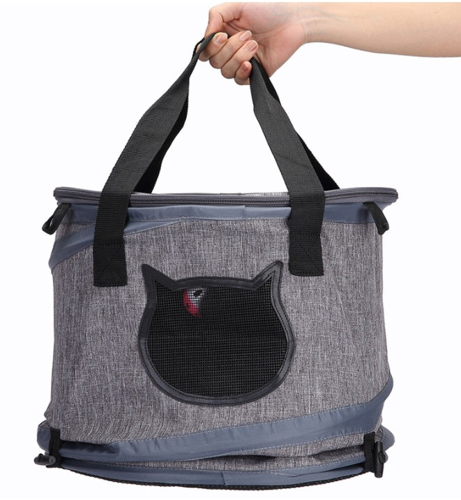 Foldable Pet Carrier Bag with Skylight Design | Lightweight & Portable for Cats and Dogs 0