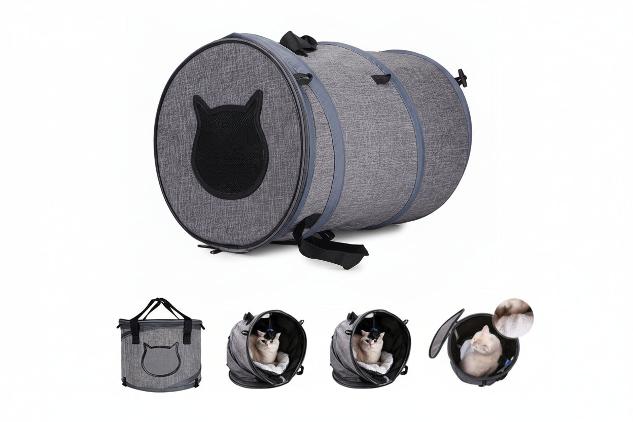Foldable Pet Carrier Bag with Skylight Design | Lightweight & Portable for Cats and Dogs 1