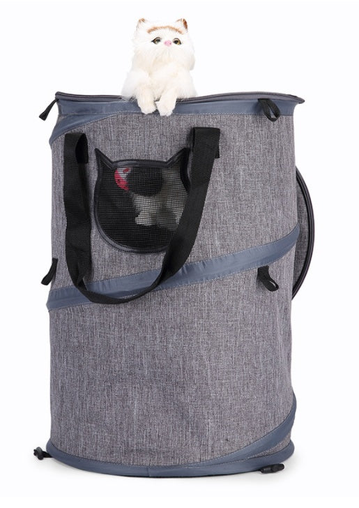 Foldable Pet Carrier Bag with Skylight Design | Lightweight & Portable for Cats and Dogs 2