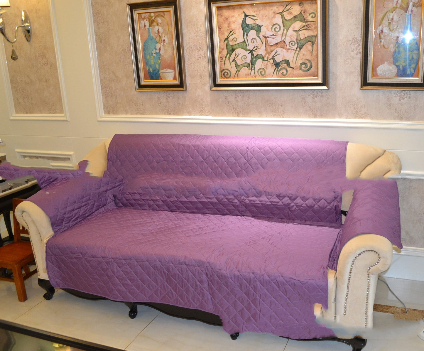 Home Essentials | Sofa Cover with Waterproof Protection & Anti-Scratch Design | Custom Fit for All Sofa Sizes 6