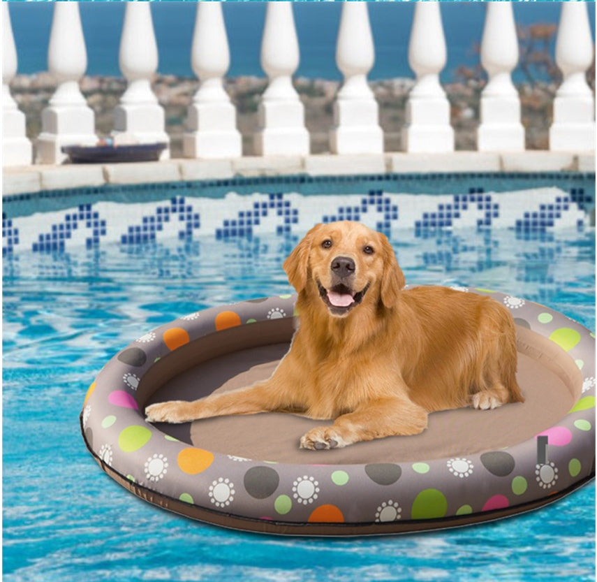 Inflatable Dog Swimming Pool with Safety Design | Portable Fun for Summer Splashing 1