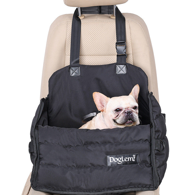 Multi-Functional Dog Car Seat with Safety Harness Clip | Portable Design for Secure Travel 0