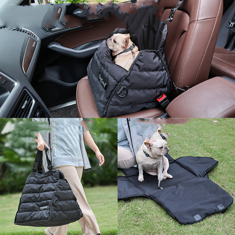Multi-Functional Dog Car Seat with Safety Harness Clip | Portable Design for Secure Travel 4