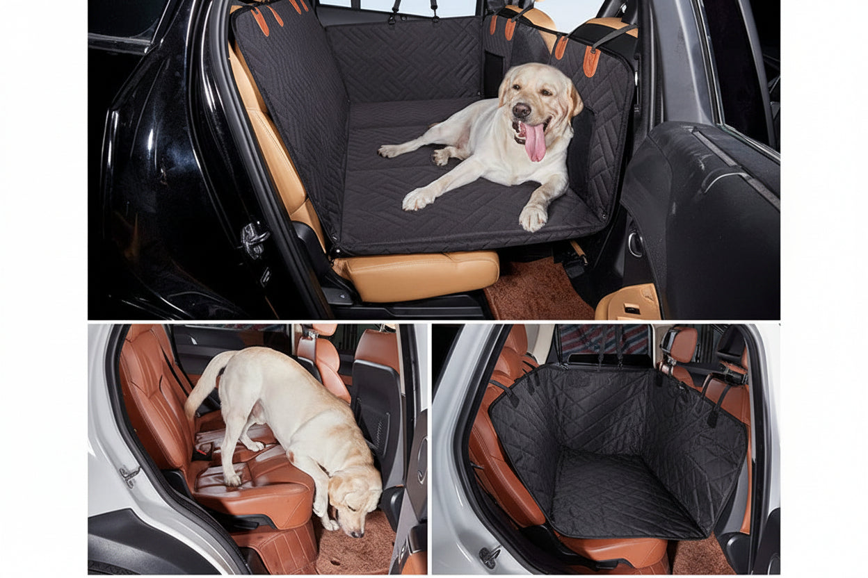 Pet Comfort | Waterproof Dog Bed for Car with Durable Cushioning | Ideal for Travel and Safety 3