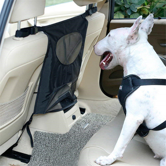 Pet Safety Barrier | Durable Nylon & PVC Rear Seat Screen for Driver Focus 1