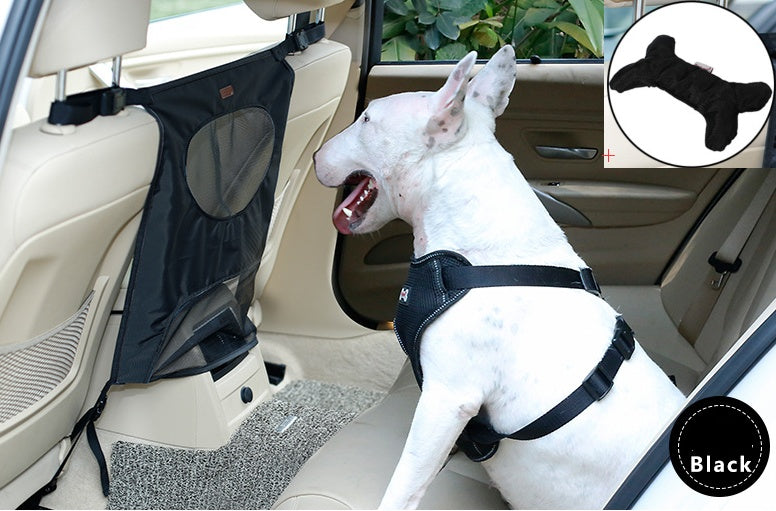Pet Safety Barrier | Durable Nylon & PVC Rear Seat Screen for Driver Focus 4