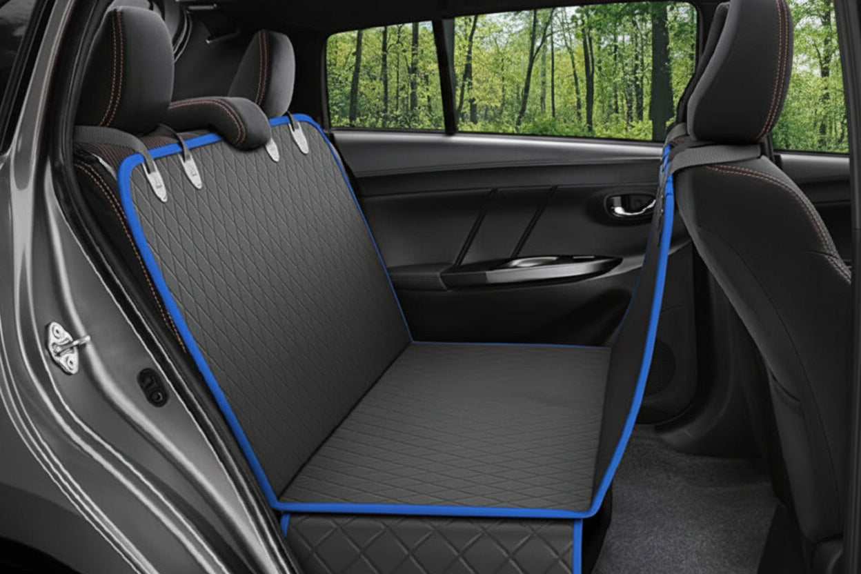 Pet Travel | Dog Car Seat Cover with Mesh Windows & Waterproof Design | Back Seat Protector for Comfortable Travel 1
