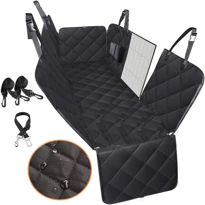 Pet Travel | Dog Car Seat Cover with Mesh Windows & Waterproof Design | Back Seat Protector for Comfortable Travel 9