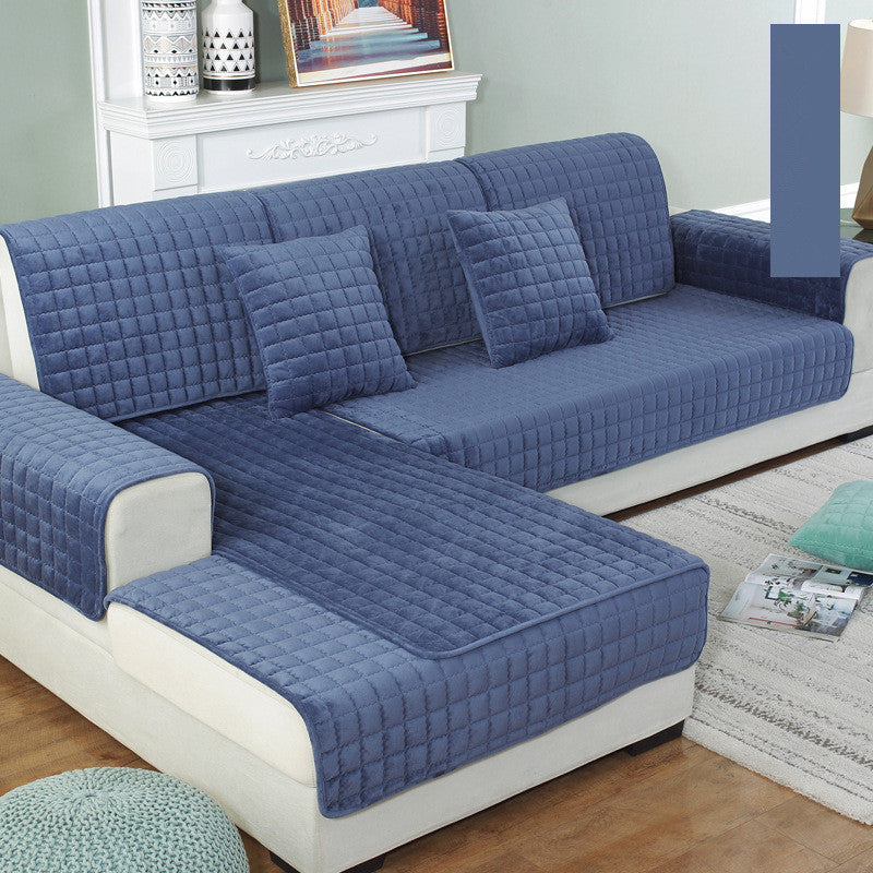 Plush Sofa Cover | Anti-Skid Slipcover for Ultimate Comfort & Protection 7