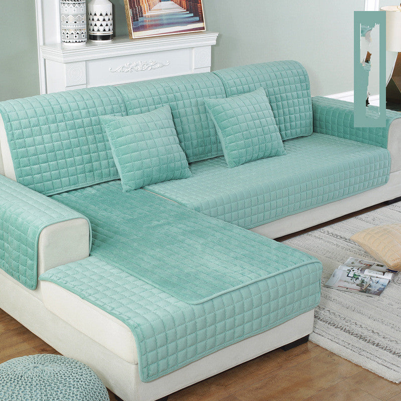 Plush Sofa Cover | Anti-Skid Slipcover for Ultimate Comfort & Protection 8