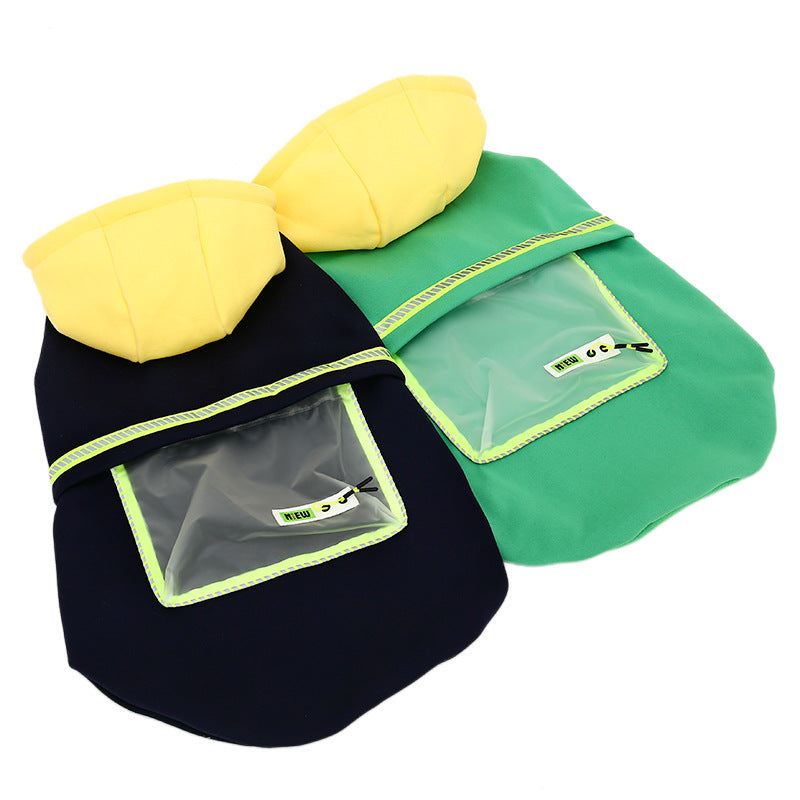 Stylish Pet Apparel | Fleece Sweater with Transparent Pocket for Large Dogs 2