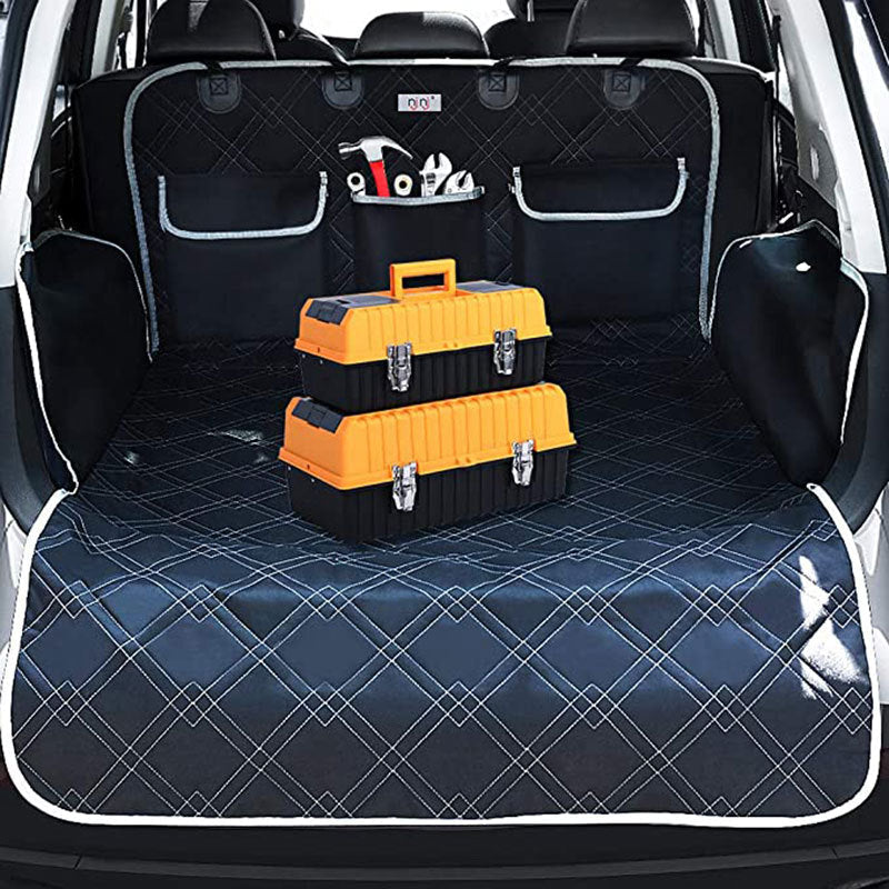 Travel Buddy | Dog Mat for Car Trunk with 3 Pockets | Durable Oxford Cloth for Easy Clean-Up 0