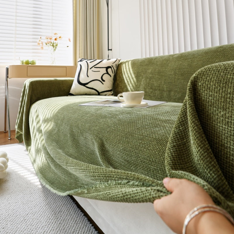 Universal Plus Size Sofa Cover | Durable Polyester Slipcover with Stylish Design | All-Season Protection for Your Furniture 1