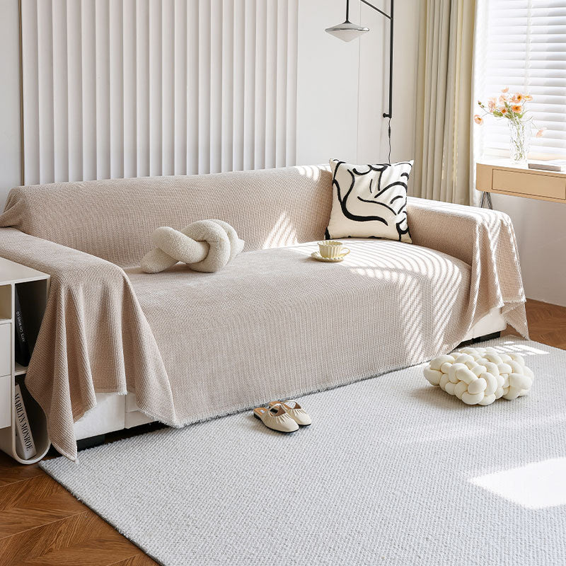 Universal Plus Size Sofa Cover | Durable Polyester Slipcover with Stylish Design | All-Season Protection for Your Furniture 9