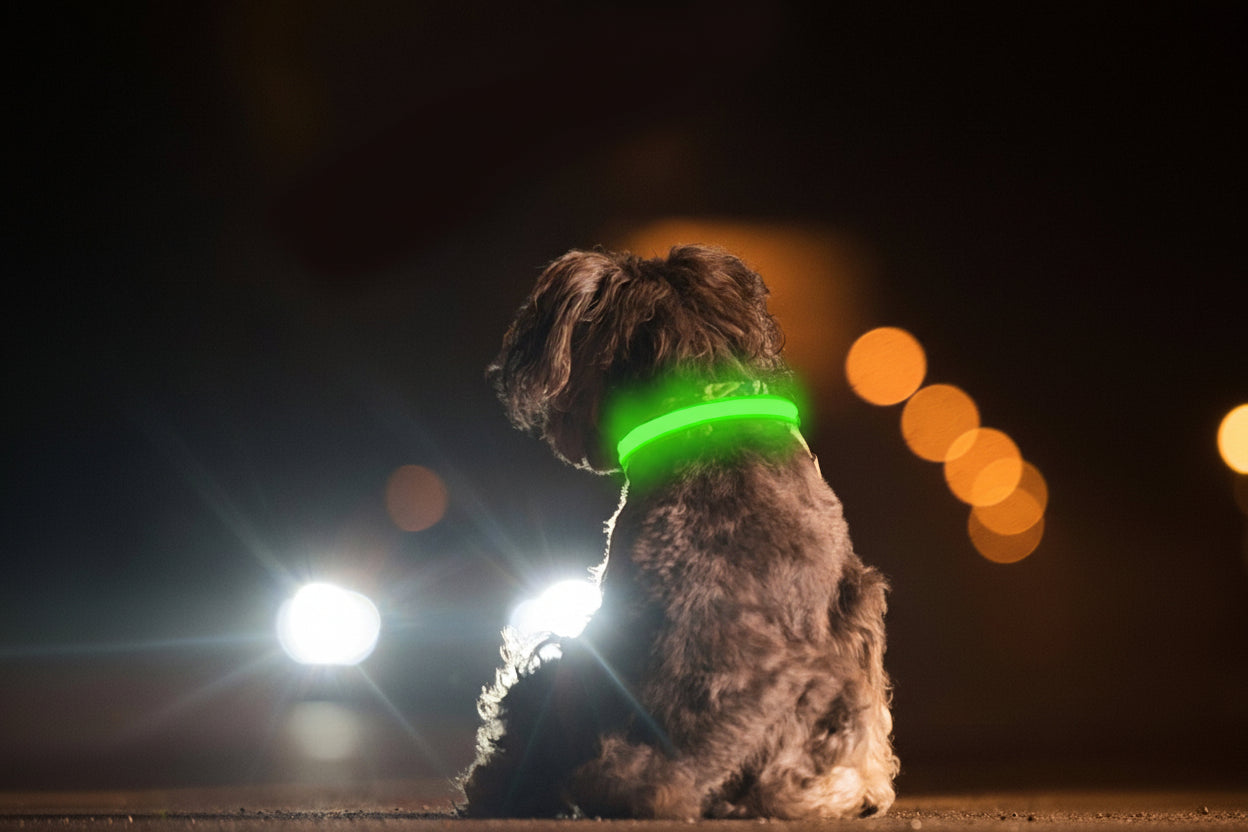 Illuminated Pet Collar | LED Dog Collar with 3 Flash Modes & USB Rechargeable | High Visibility for Night Safety 9